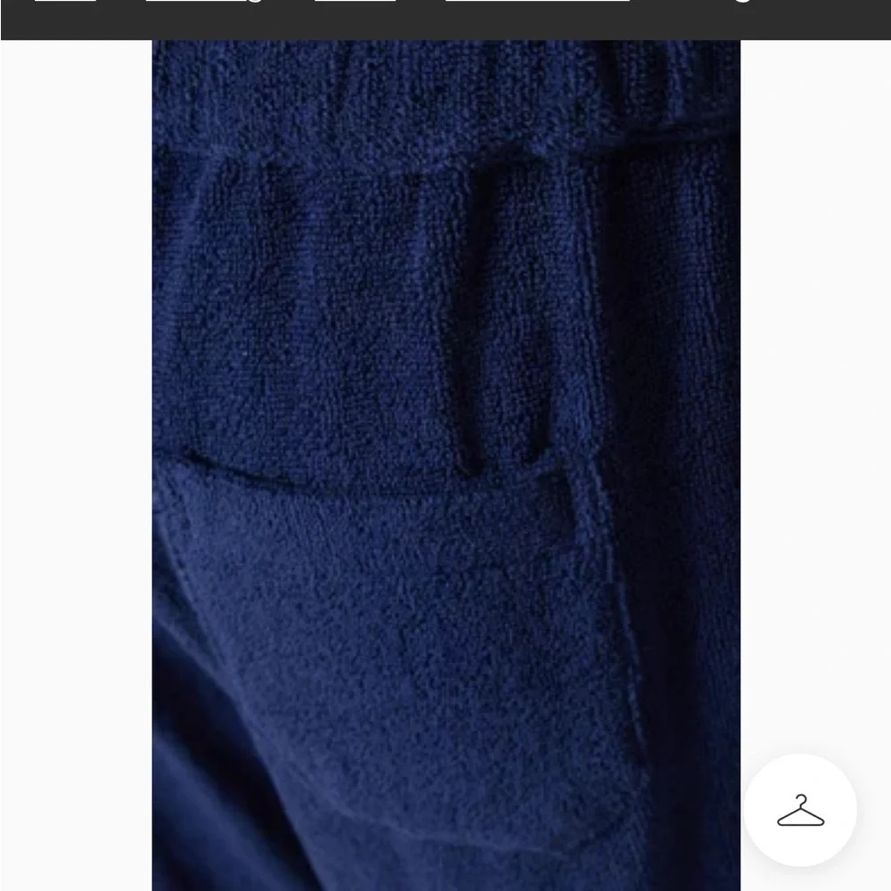 OAS Long Pants in Cotton Terry blue S